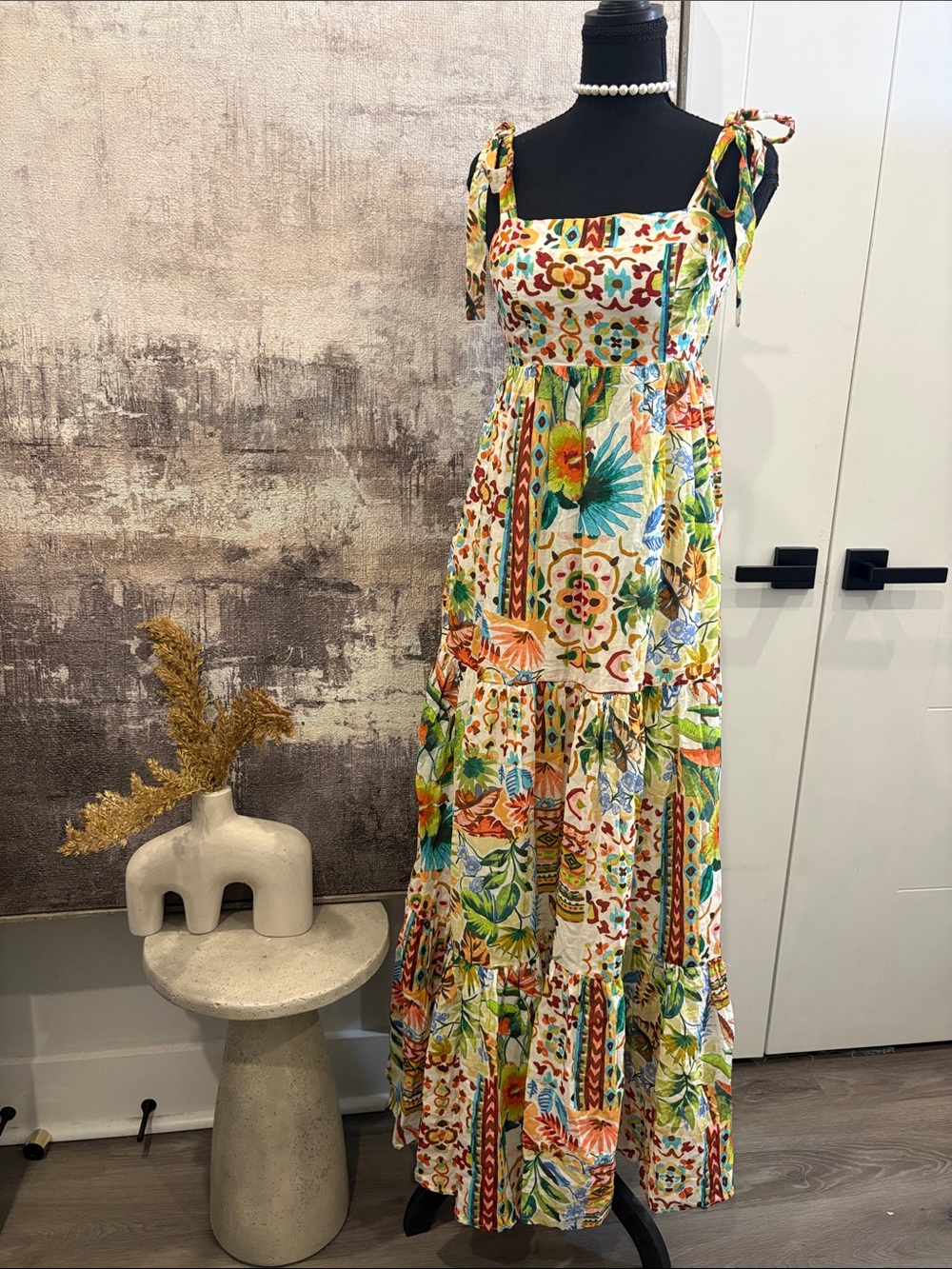 Aqua Palm Tie Strap Maxi Dress - Exclusive
Sold at Bloomingdale’s 100% cotton